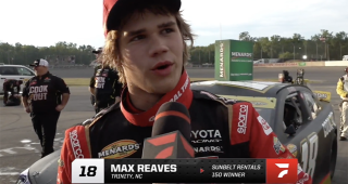 Max Reaves’ Victory Lane interview at Flat Rock Speedway